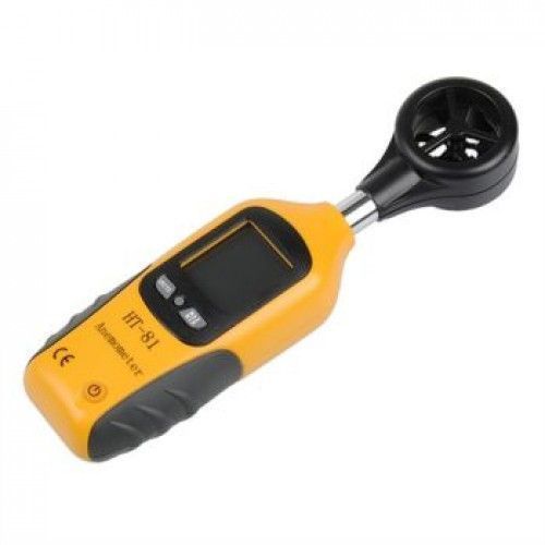 Анемометр HT-81 (SR5881 Mini) (0,95-25.0 м/с; -10 ... +50 ℃) у пило і вологозахищеному прогумованому корпусі 2537 фото