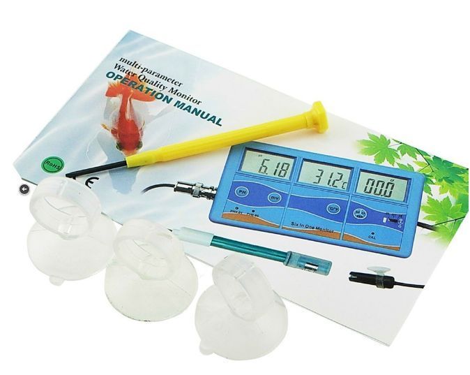 Стаціонарний комбінований монітор РН-027 pH, EC, CF, TDS, Temp - monitor 4619 фото