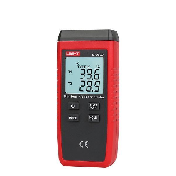 Термометр двоканальний UNI-T UT320D (-50..+1300 &deg;C) для термопар K/J типів 2632 фото