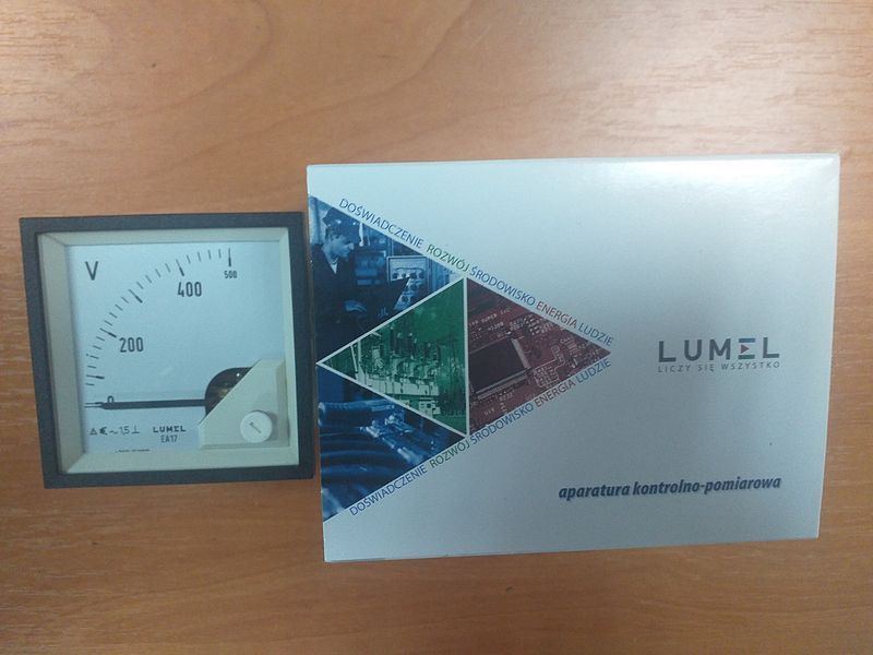 Аналоговий вольтметр LUMEL EA 17N E615 500V. Польща 4082 фото