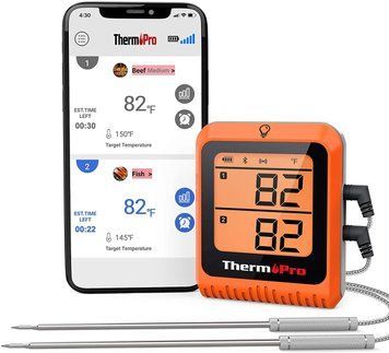 Bluetooth-термометр для м'яса ThermoPro TP-25H2 з подвійним зондом (150 метрів) 4723 фото