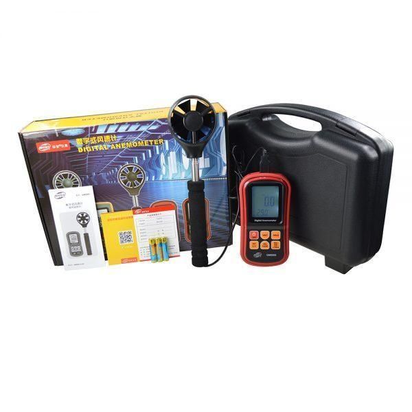 Анемометр Benetech GM8909 (0.3-45m/s; 0-45&ordm;C; 0-999900m3/min) з телескопічною ручкою 2744 фото