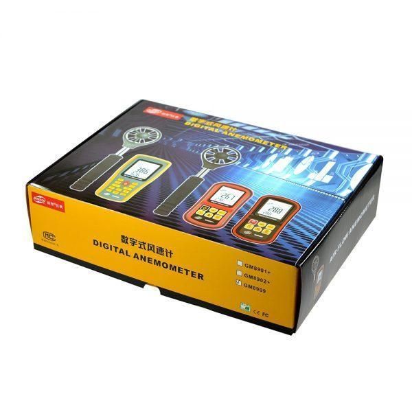 Анемометр Benetech GM8909 (0.3-45m/s; 0-45&ordm;C; 0-999900m3/min) з телескопічною ручкою 2744 фото