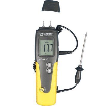 Вологомір деревини Exotek MC-410 (6-99%; -35...+80&deg;C) з виносним датчиком температури і вологості. Німеччина 2740 фото