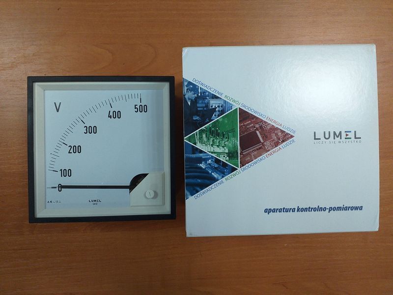 Аналоговий вольтметр LUMEL EA 12N E615 500V. Польща 4086 фото