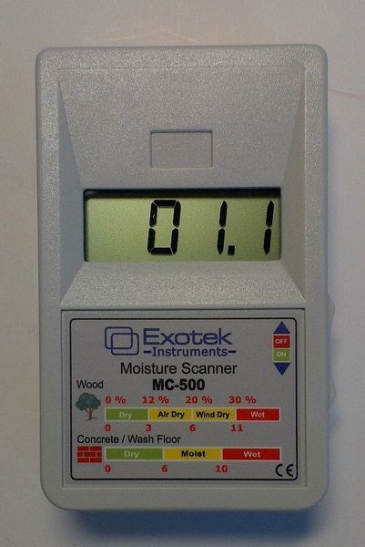 Безконтактний вологомір (НВЧ) деревини і будматеріалів Exotek MC-500 2413 фото