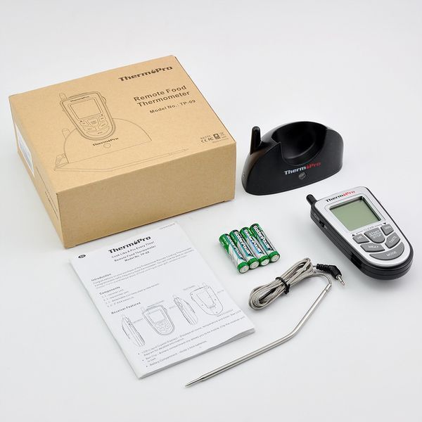 Бездротовий термометр (до 100 м) зі щупом для приготування їжі ThermoPro TP-09 (-10 до +250 &deg;С) 241 фото