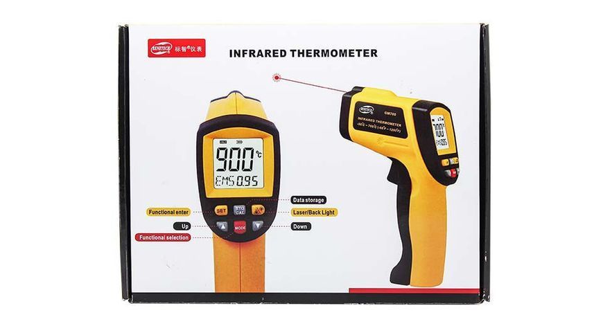 Пірометр Benetech GM1150 (-50..+1150 &deg;С, D:S 20:1) 2349 фото