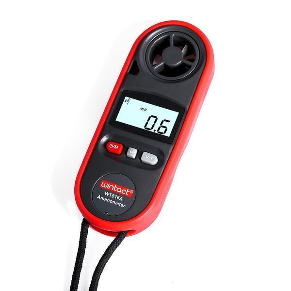 Цифровий анемометр Wintact WT816A (0,4 - 30 м/с) (крок виміру - 0,1 м/с) з вимірюванням температури 3388 фото