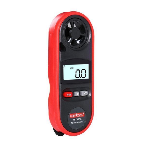 Цифровий анемометр Wintact WT816A (0,4 - 30 м/с) (крок виміру - 0,1 м/с) з вимірюванням температури 3388 фото
