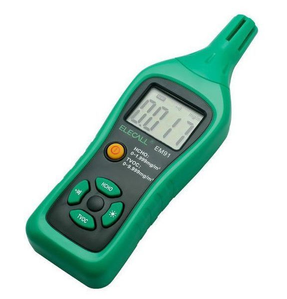 Детектор формальдегіду і толуолу ELECALL EM91 (HCHO 0.000-1.999 mg/m3; TVOC 0.000-9.999 mg/3) 2877 фото