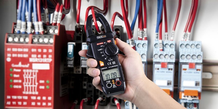Струмовимірювальні кліщі TACKLIFE CM02A (AC) з функцією LowZ і термопарою 3889 фото