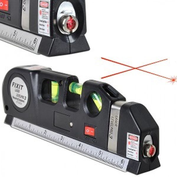 Лазерний рівень нівелір Fixit Laser Level Pro PRO 3 в 1 (лазерний, рідинний рівень і рулетка) 4769 фото