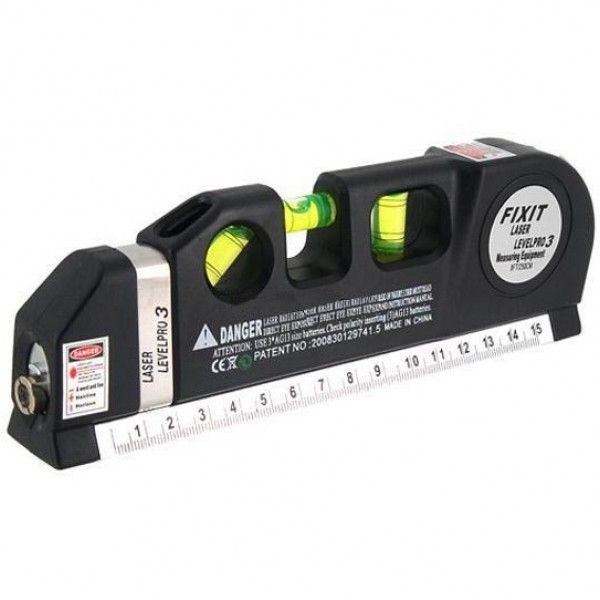 Лазерний рівень нівелір Fixit Laser Level Pro PRO 3 в 1 (лазерний, рідинний рівень і рулетка) 4769 фото