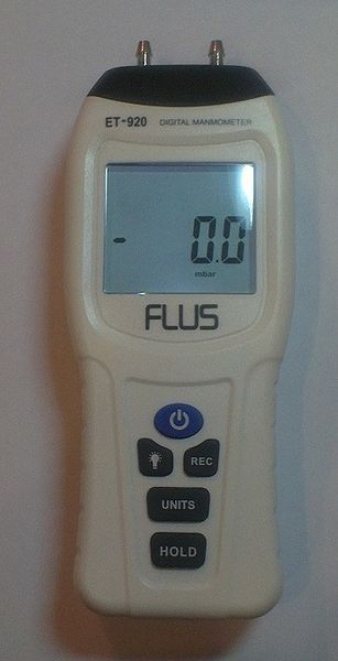 Цифровий диференціальний манометр FLUS ET-920 (13,79/0,01 кПа) 2459 фото Цифровий диференціальний манометр FLUS ET-920 (13,79/0,01 кПа) 2459 фото
