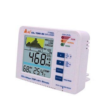 Трьохканальний реєстратор стану навколишнього середовища &ndash; datalogger AZ 7788A (СО2, RH%,&deg;C) 4532 фото