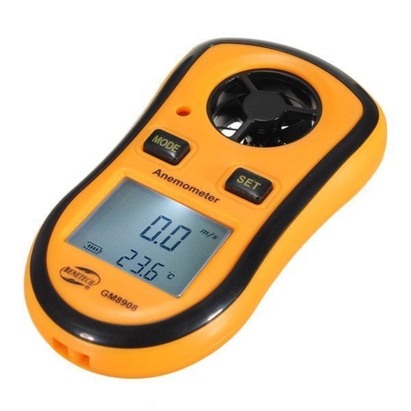 Цифровий анемометр Benetech GM8908 ( TAM817 ) ( 0,7-30м/с) (крок виміру - 0,1 м/с) з вимірюванням температури 2367 фото