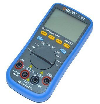 Мультиметр OWON D35T (напруга, струм, опір, ємність, частота, температура) True-RMS 4066 фото