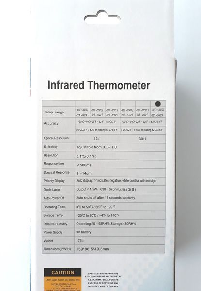 Пірометр Flus IR-831 (-30..1350 ℃) EMS 0,1-1,0; DS: 30:1 2904 фото