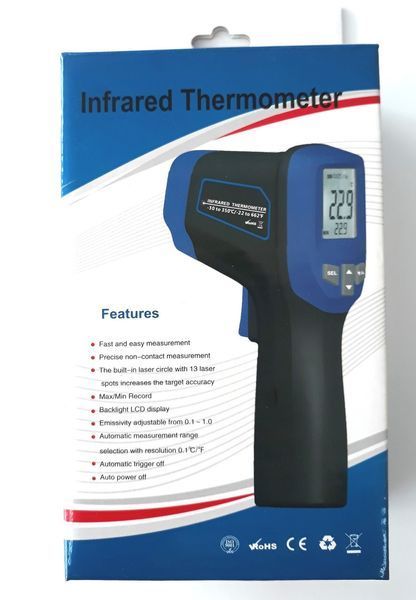 Пірометр Flus IR-831 (-30..1350 ℃) EMS 0,1-1,0; DS: 30:1 2904 фото