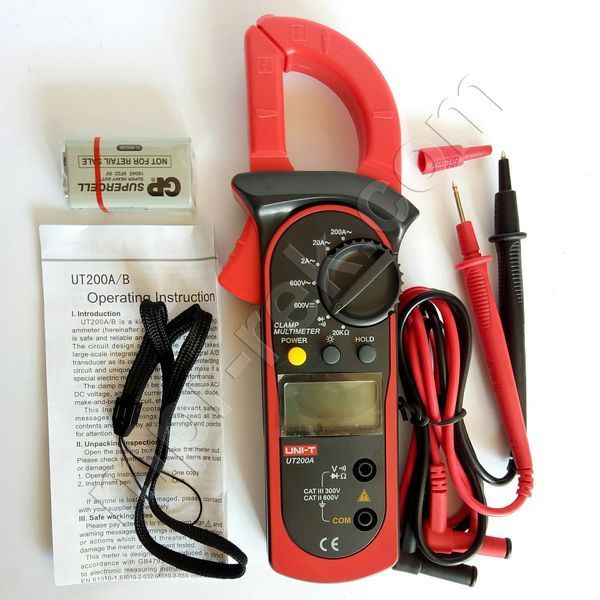 Клещи токоизмерительные UNI-T UT200A (UTM 1200A) AC
