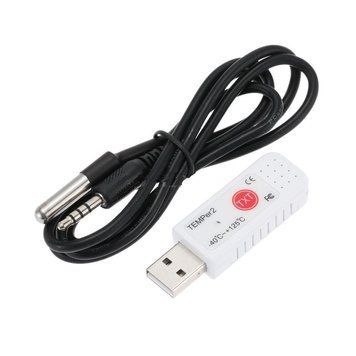 USB реєстратор температури Double sensor TEMPer2 (-40...+125 C) з виносним водозахищеним датчиком, ЗА 2592 фото