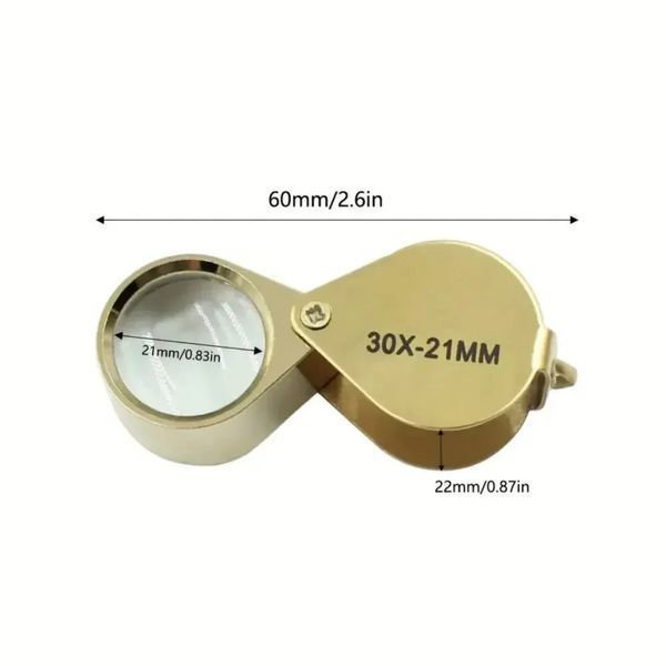 Лупа ювелірна складна 30Х21 мм 3924 фото