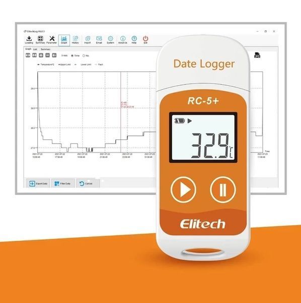 Реєстратор температури Elitech RC-5+ (-30..+ 70 &deg;C) (ПЗ не обов'язкове) 2604 фото
