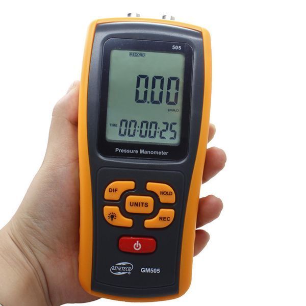 Диференціальний микроманометр Benetech GM505 (0.01/2,49 кПа; 0,01/24.9 mbar ) USB інтерфейс 2772 фото