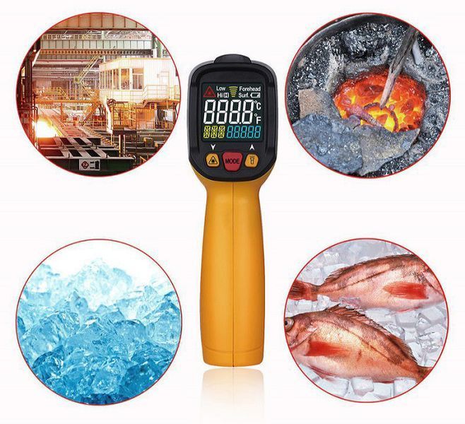 Пірометр PeakMeter PM6530C (IR :-50...+800&deg;C; Термопара: -40...+1000 &deg;C) DS:12:1; EMS:0,1-1,00 2542 фото