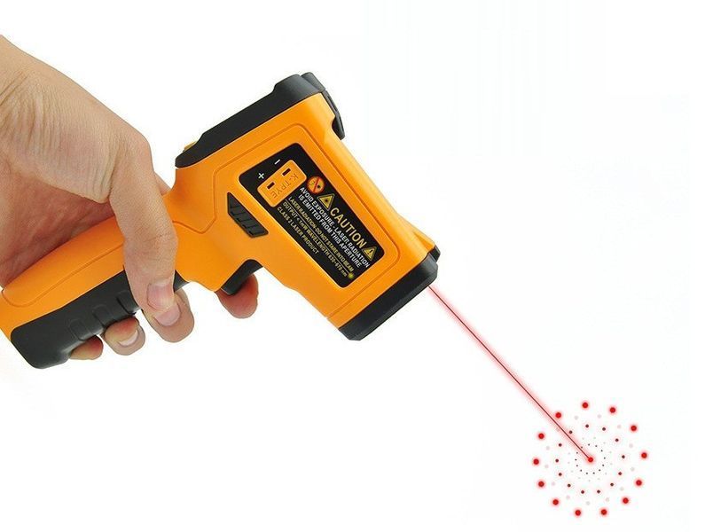 Пірометр PeakMeter PM6530C (IR :-50...+800&deg;C; Термопара: -40...+1000 &deg;C) DS:12:1; EMS:0,1-1,00 2542 фото